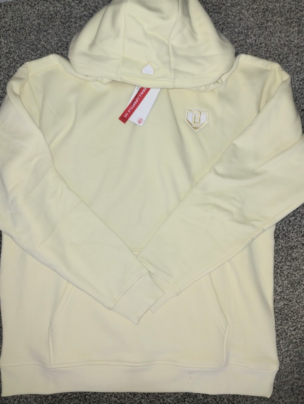 NWT Baseball Lifestyle 101 Baseline Hoodie in Yellow Men's Medium